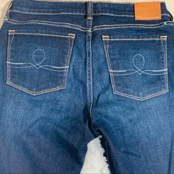 Lucky Brand Sofia Skinny Dark Blue Jeans Size 28 - Picture 6 of 10